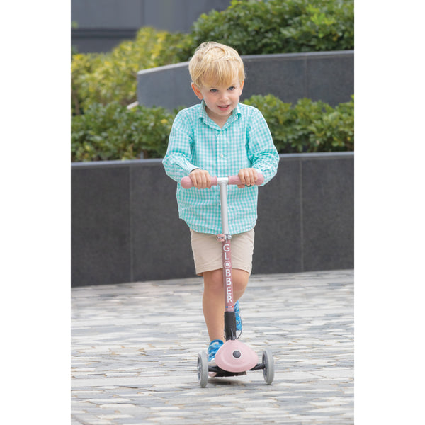 Globber Junior Ecologic Foldable Lights 3 Wheel Scooter