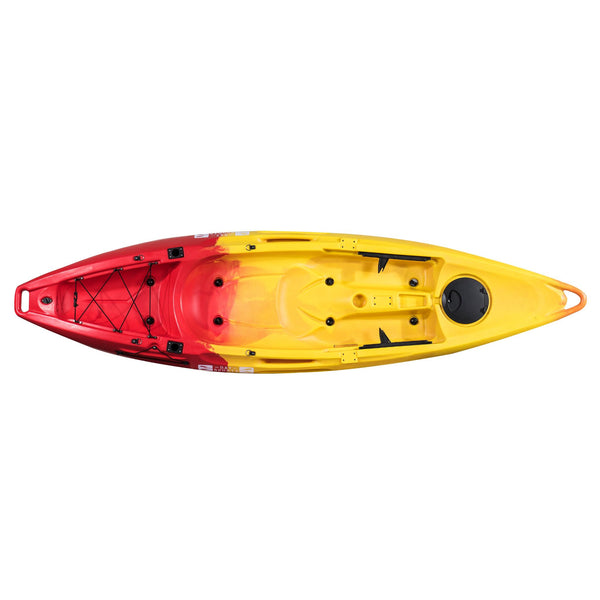 Nero 3m sit on top recreational kayak red yellow top