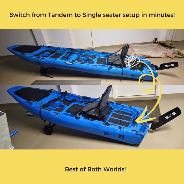 Pedal Pro Fish Modular - 4.2m Tandem Flap-Powered Fishing Kayak