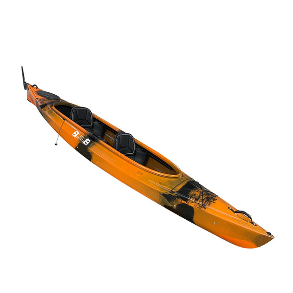 SERENITY DUO TANDEM SIT IN KAYAK ORANGE BLACK 2