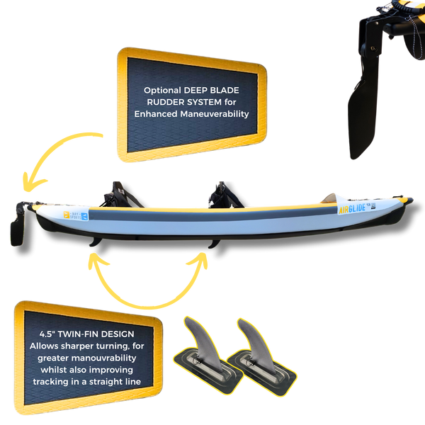 Air Glide 410 - 4.10M Double Inflatable Kayak