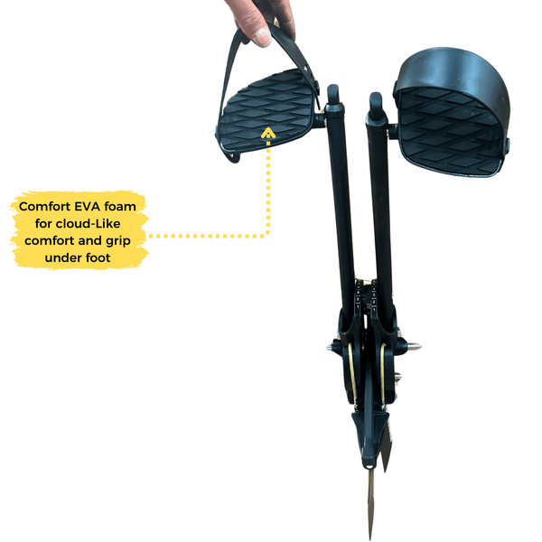 Bay Sports StealthFlex Kick Up Fin Drive System (adjustable EVA foam foot pedals)