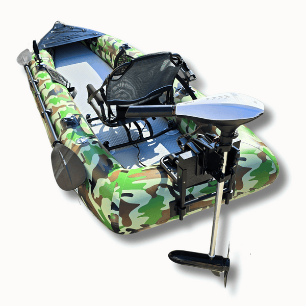 AirGlide Angler Pro 10 - inflatable fishing kayak (rear left view)