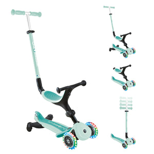 Globber Go Up Active Lights 360 Convertible Scooter