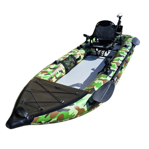 AirGlide Angler Pro 10 - inflatable fishing kayak (front view)