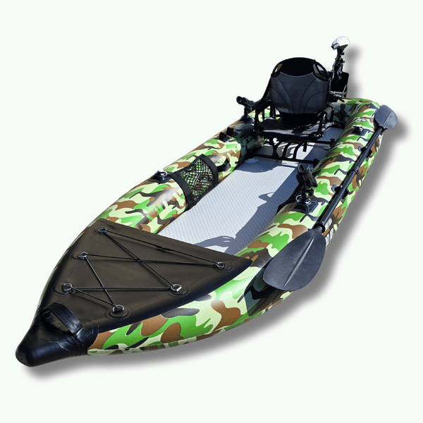 AirGlide Angler Pro 10 - inflatable fishing kayak (front view)