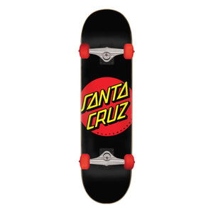 Santa Cruz Classic Dot Black Micro 7.25 Complete Skateboard