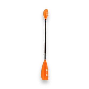 2-piece Fibreglass Blade Orange with Aluminium Shaft Kayak Paddle 