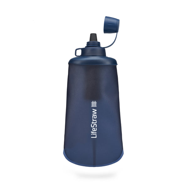 LifeStraw Peak Series Collapsible Squeeze Water Bottle With Filter