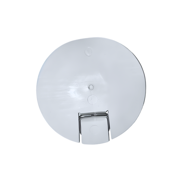 White PVC Mount with Screw Insert for Air Glide Footrest