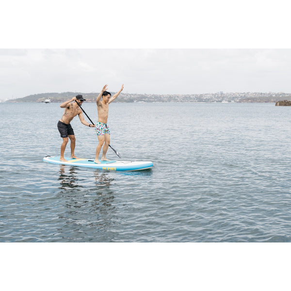 2 people on 10'8 Seek SUP board