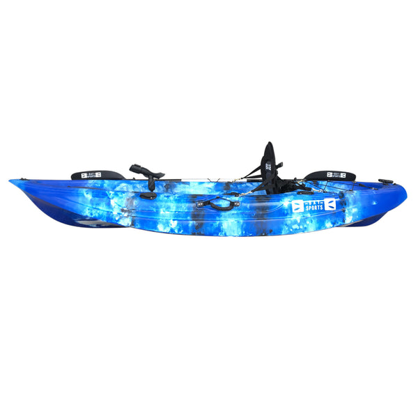 Bighead Angler 2.65m Fishing Kayak Blue White Black Side Angle