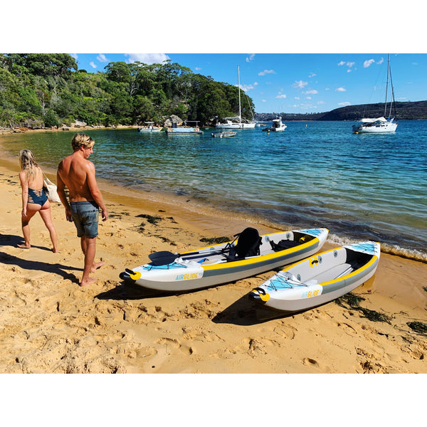 Air Glide 385 and Air Glide 473 on beach Bay Sports