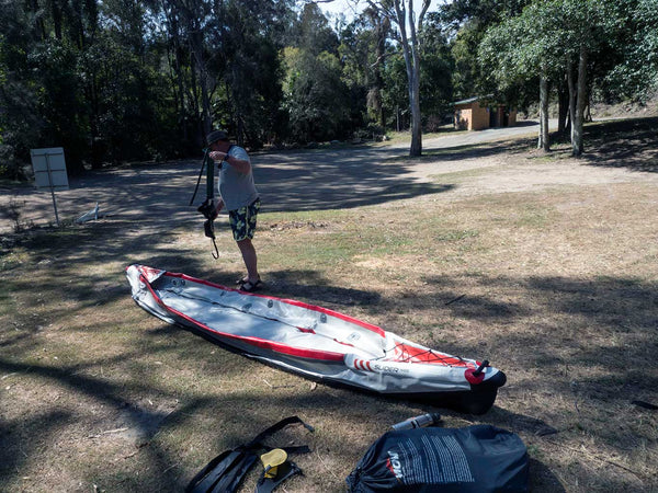 KXone Slider 485 Drop Stitch Inflatable Kayak Inflation Stage 1