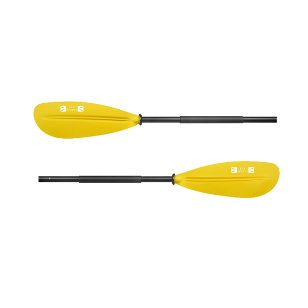 2-piece Fibreglass Blade Yellow with Aluminium Shaft Kayak Paddle 4