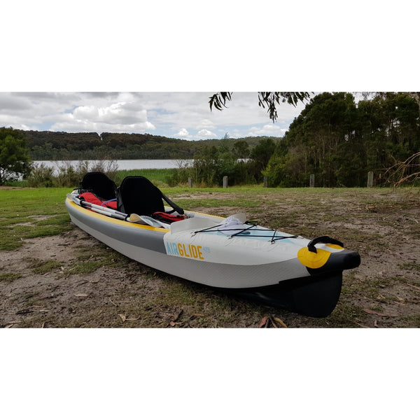 Bay Sports 100% Drop Stitch INflatable Air Glide 473  Kayak On Land