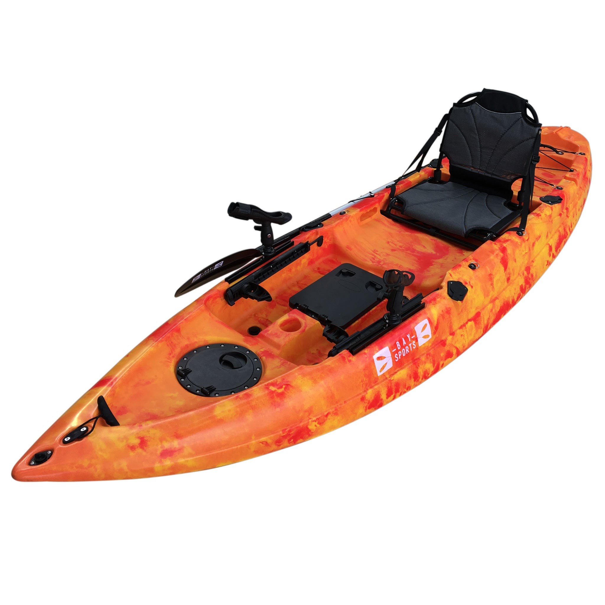 Fishing Kayak, 3.3m Perch (Adult + Child) Sit on Top Kayak l Bay