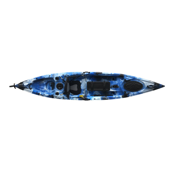 Angler Pro 4m Sit on Top Fishing Kayak Blue White Black