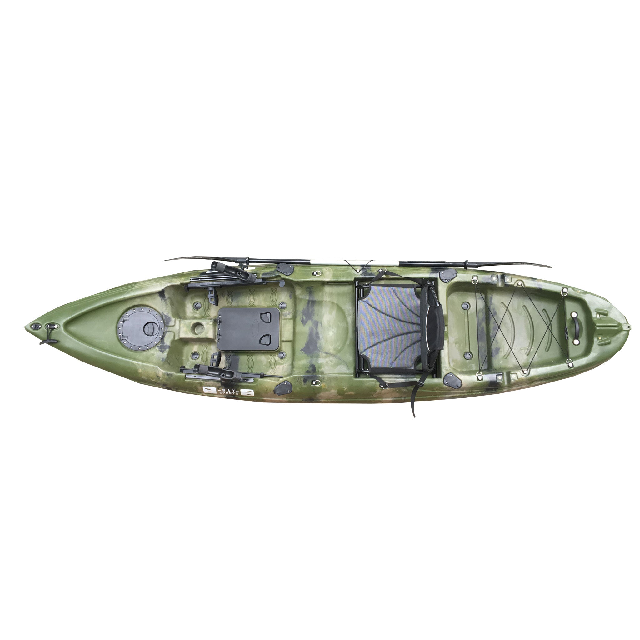 Fishing Kayak, 3.3m Perch (Adult + Child) Sit on Top Kayak l Bay