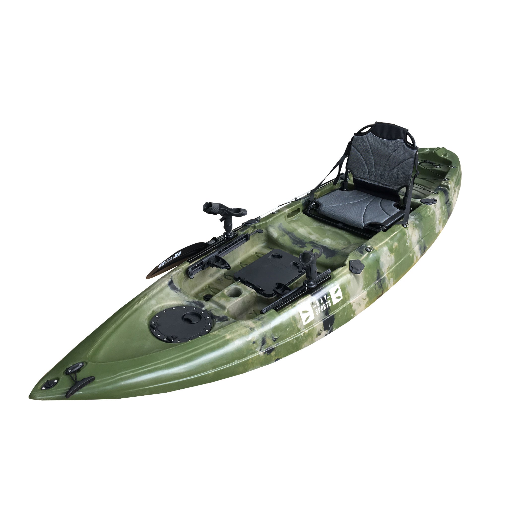 Fishing Kayak, 3.3m Perch (Adult + Child) Sit on Top Kayak l Bay Sports