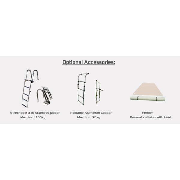 Ladders for Floating Air Pontoon Swimming Platform Dock