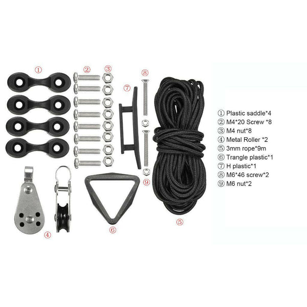 Kayak Anchor Trolley Kit, Running Rig, Kayaking Accessories Online l