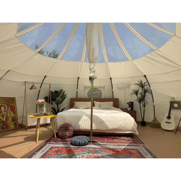 Luxury Canvas Lotus Celestial 5m Transparent Roof Tent