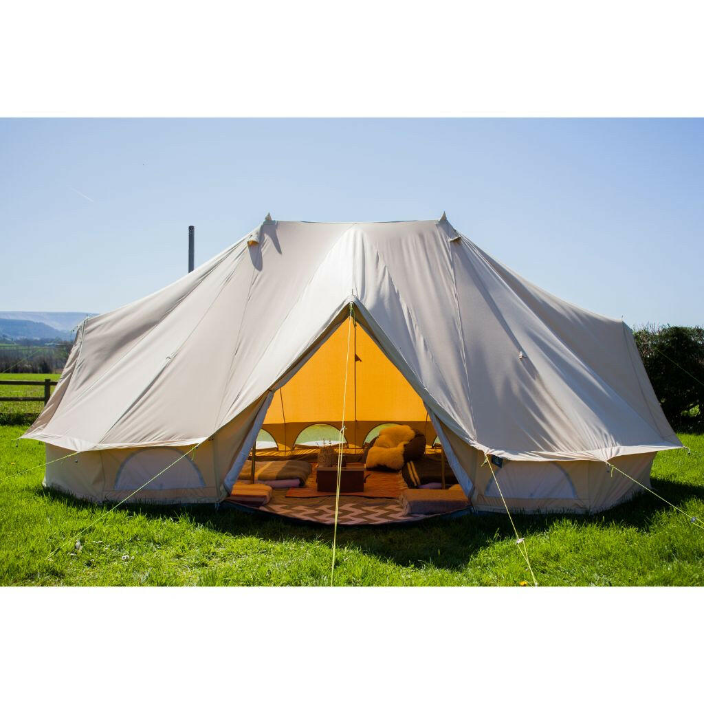 emperor tent glamping Luxury Canvas Emperor 6m Bell Tent
