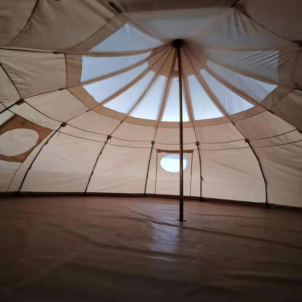 Luxury Canvas Lotus 5m Transparent Roof Tent