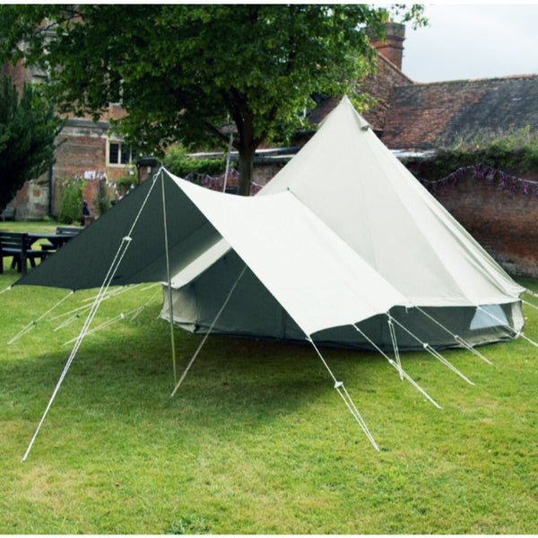 Canvas tent awning clearance