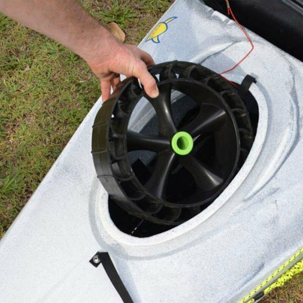 CTUG-SANDTRACKZ-CART inside kayak hatch