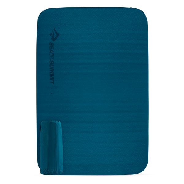 Comfort Deluxe Self Inflating Sleeping Mat Unisex Double Dark Blue