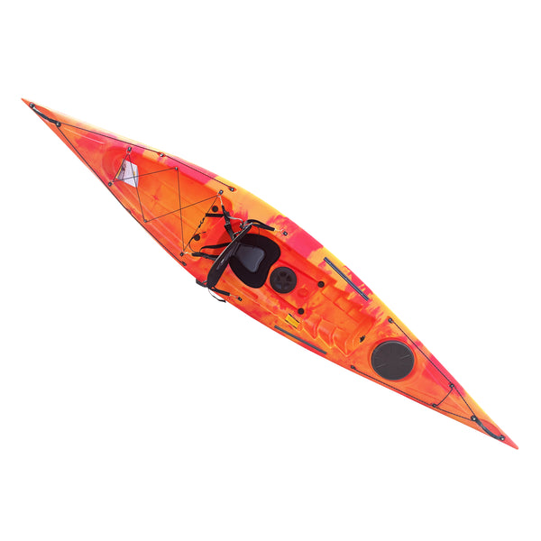 Discovery4.1msitontopoceantouringkayak_RED_YELLOW-TOPVIEW