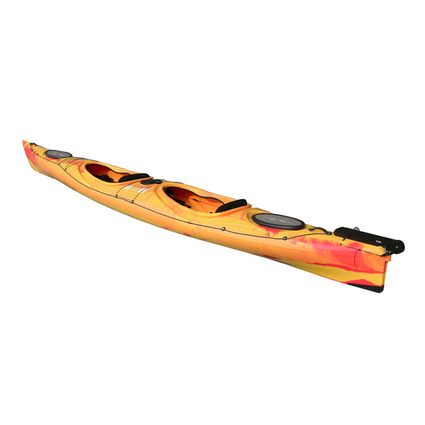 Hug-YellowRed-Double-Kayak-(Rear-Side-View)