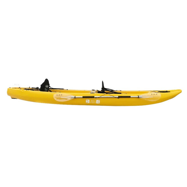 ClearView 3 Double Tandem Clear Bottom Kayak See Through Canoe Yellow Side View