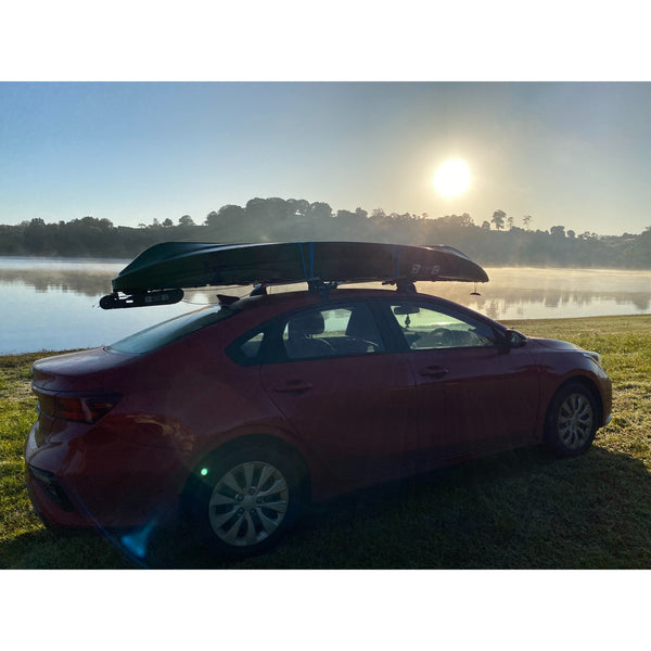 Perch Fishing Kayak on Car Roof Racks