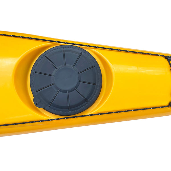 Expedition 2 Sit In Touring Kayak Yellow Rubber Hatch