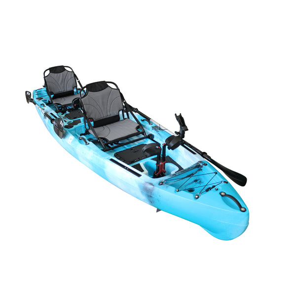 Pedal Pro Fish - 4.1m Tandem Flap-Powered Fishing Kayak blue camo 3