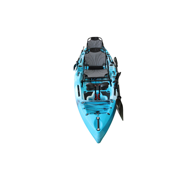 Pedal Pro Fish - 4.1m Tandem Flap-Powered Fishing Kayak blue camo 2