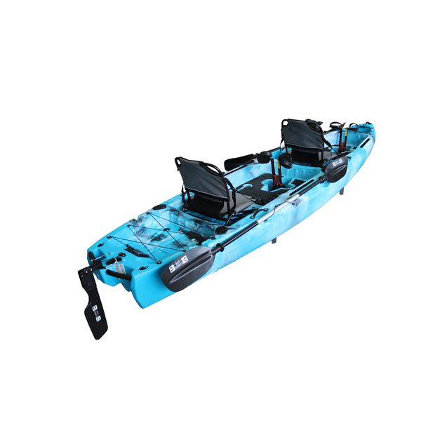 Pedal Pro Fish - 4.1m Tandem Flap-Powered Fishing Kayak blue camo 5