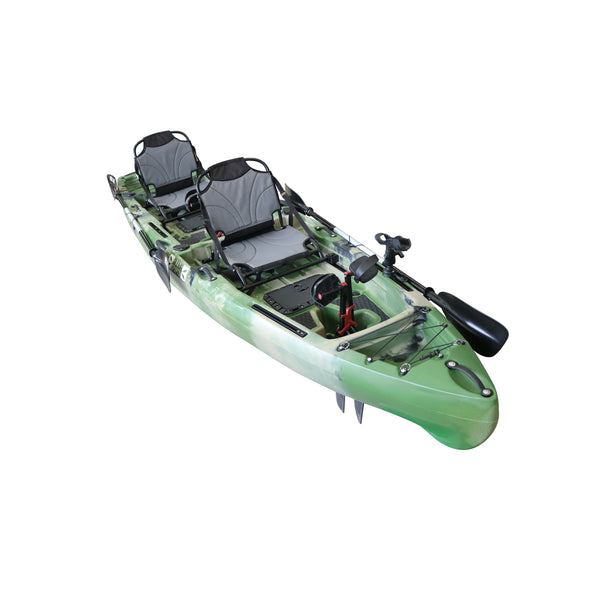 Pedal Pro Fish - 4.1m Tandem Flap-Powered Fishing Kayak jungle camo 4