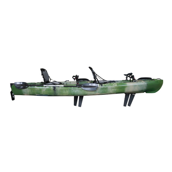 Pedal Pro Fish - 4.1m Tandem Flap-Powered Fishing Kayak jungle camo 5