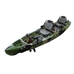 Pedal Pro Fish - 4.1m Tandem Flap-Powered Fishing Kayak jungle camo 8