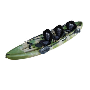 Nereus 2 - 3.7m Sit On Top Family 3-Person Kayak-Jungle Camo-Bay Sports