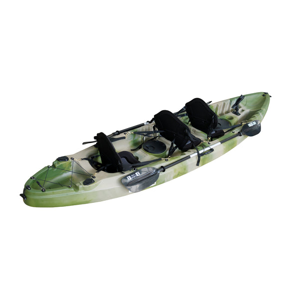 Nereus 2 - 3.7m Sit On Top Family 3-Person Kayak-Jungle Camo-Bay Sports 6