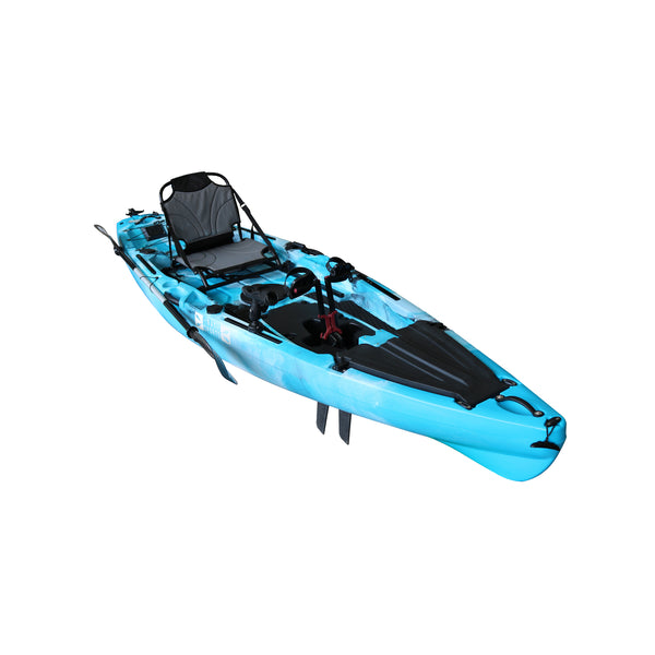 Pedal Pro Fish - 3.6m Pedal-Powered Fishing Kayak Ocean Blue Black Camo 5