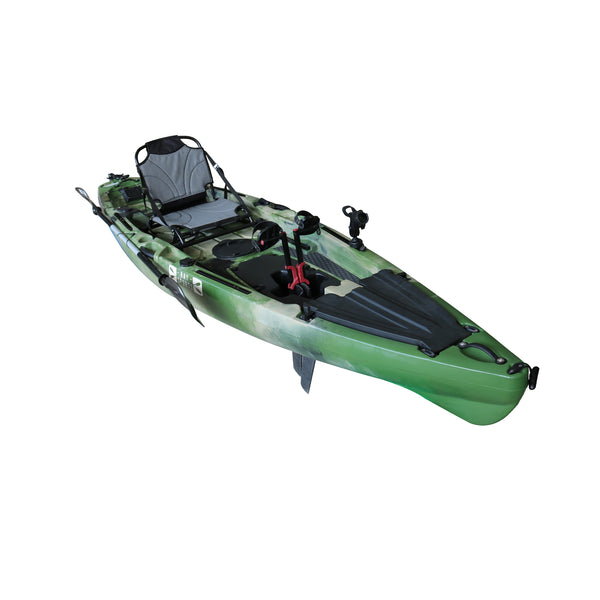 Pedal Pro Fish - 3.6m Pedal-Powered Fishing Kayak Jungle Green Camo 1