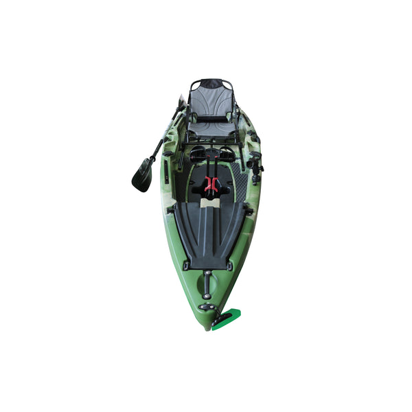 Pedal Pro Fish - 3.6m Pedal-Powered Fishing Kayak Jungle Green Camo 2