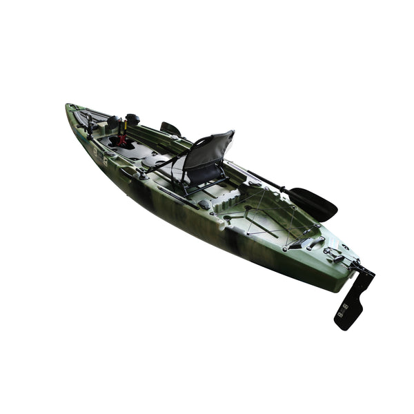 Pedal Pro Fish - 3.6m Pedal-Powered Fishing Kayak Jungle Green Camo 3