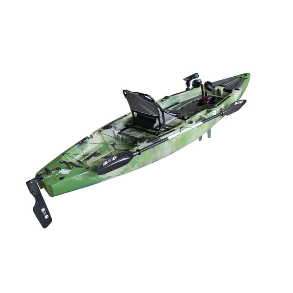 Pedal Pro Fish - 3.6m Pedal-Powered Fishing Kayak Jungle Green Camo 4